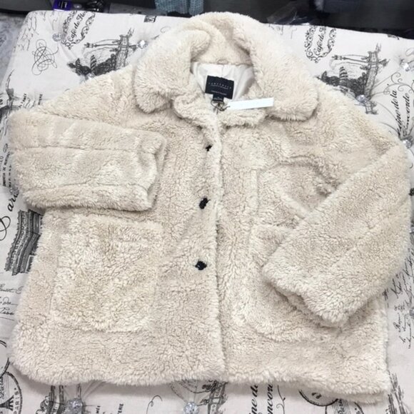 Sanctuary Faux Fur Teddy Coat (Plus Size) - Picture 6 of 9